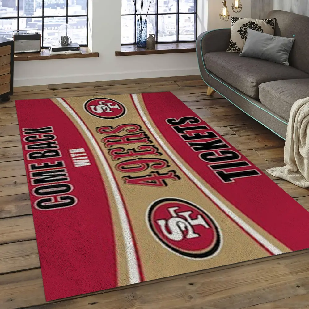 NFL San Francisco 49ers Football Team Logo Rectangle Area SFS47