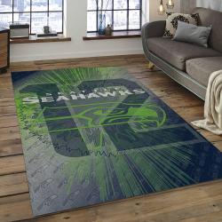 NFL Seattle Seahawks Football Team Logo Rectangle Area Rug SS03