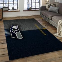 NFL Seattle Seahawks Football Team Logo Rectangle Area Rug SS04