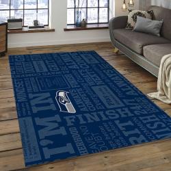 NFL Seattle Seahawks Football Team Logo Rectangle Area Rug SS08