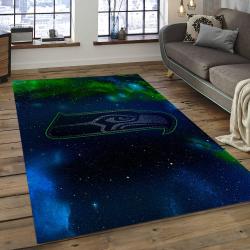 NFL Seattle Seahawks Football Team Logo Rectangle Area Rug SS09