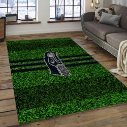 NFL Seattle Seahawks Football Team Logo Rectangle Area Rug SS10