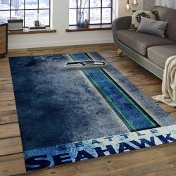 NFL Seattle Seahawks Football Team Logo Rectangle Area Rug SS14