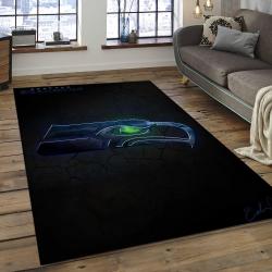 NFL Seattle Seahawks Football Team Logo Rectangle Area Rug SS17