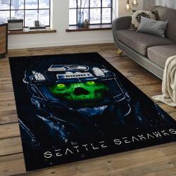 NFL Seattle Seahawks Football Team Logo Rectangle Area Rug SS20