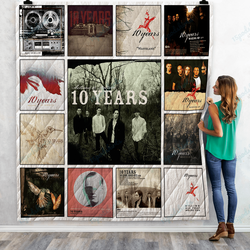 10 Years Singles Albums Quilt Blanket For Fans and Home Decor