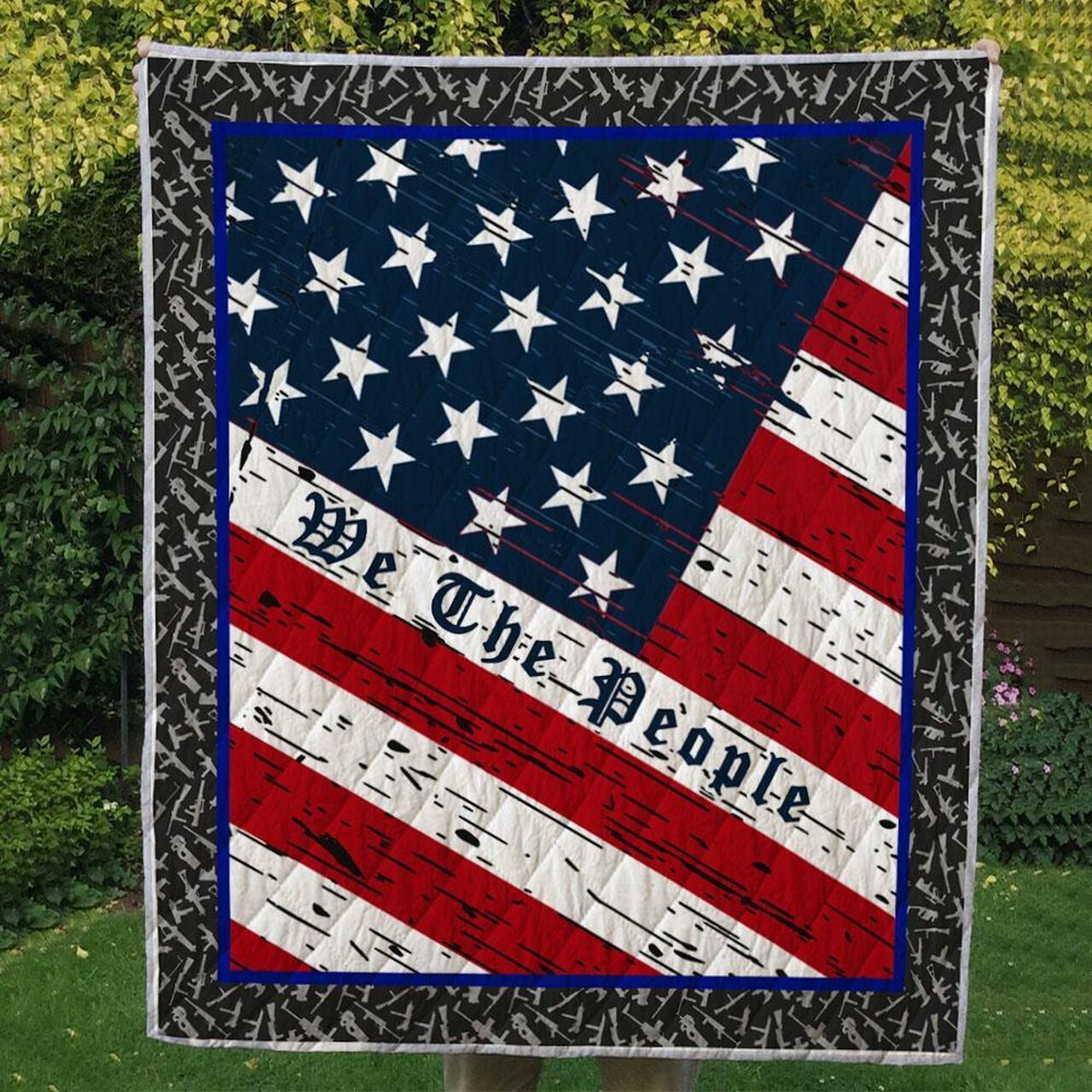 2Nd Amendment We The People Custom Quilt Blanket and Home Decor