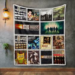 3 Doors Down Album Covers Quilt Blanket and Home Decor