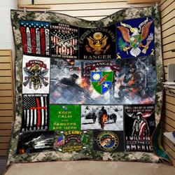 3D Blanket Nvh-Qnk0012 Army Ranger Nvh-Qdt037  Quilt and Home Decor
