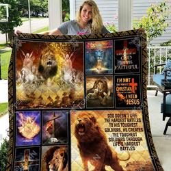 3D Blanket Nvh-Qnk019 Lion Of Jurah  Quilt and Home Decor