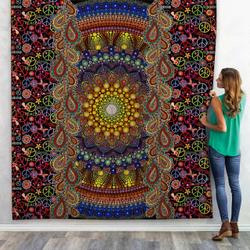 3D Custom Quilt Sunflower Hippie and Home Decor