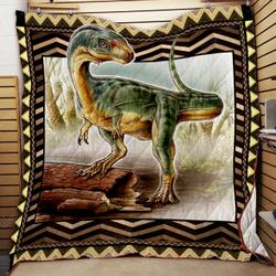 3D Dinosaurs Quilt Kh24 and Home Decor