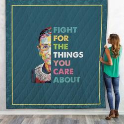 3D Fight For The Things You Care About Custom Quilt and Home Decor