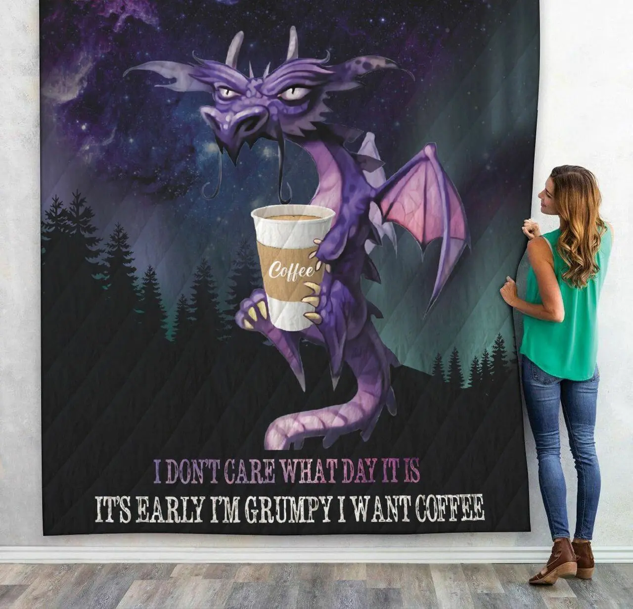 3D I Dont Car What Day It Is Custom Quilt and Home Decor