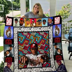 50 Cent Illus Quilt Blanket 01 and Home Decor