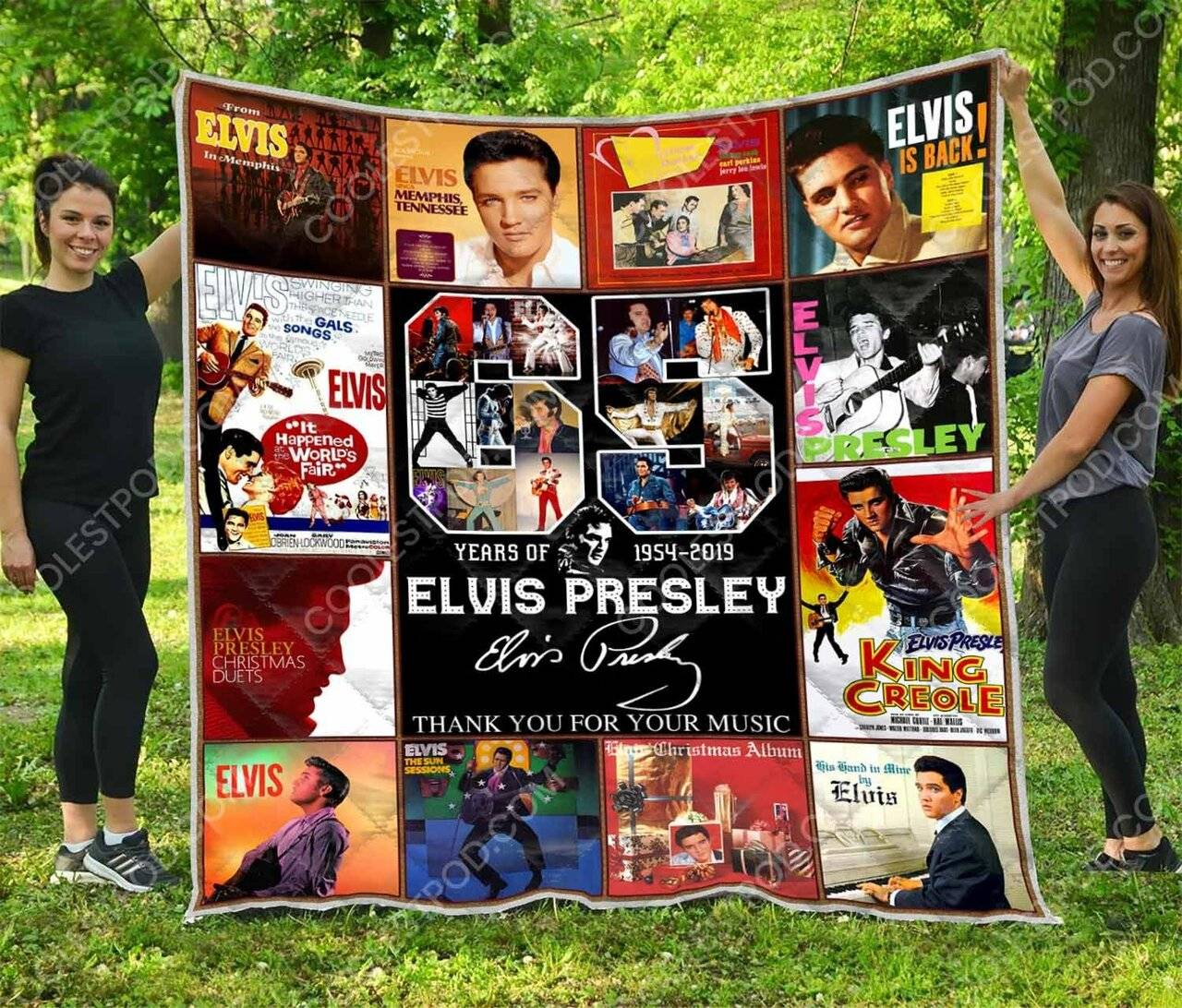 65 Years Of 1954-2019 Elvis Presley Quilt Blanket and Home Decor