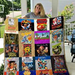 80S Game Quilt Blanket 01 and Home Decor