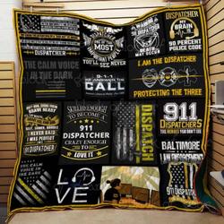911 Dispatcher Cl2100005Mdq Quilt Blanket and Home Decor