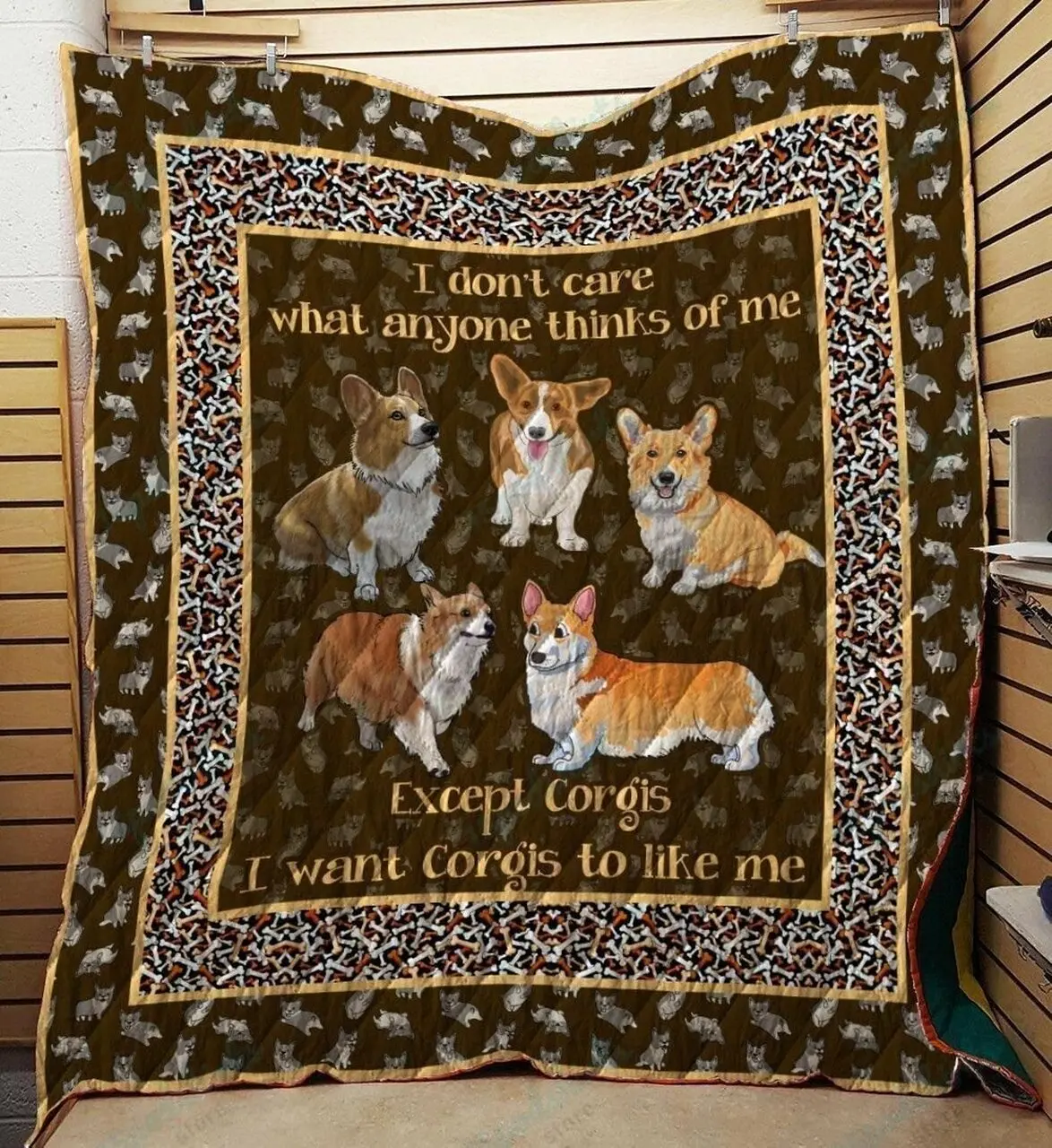 A Bc Corgi 09 Quilt Blanket Th10072019 and Home Decor