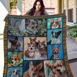 A Bc Corgi 10 Quilt Blanket and Home Decor