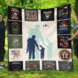 A Bc Veterans Premium Quilt Blanket and Home Decor