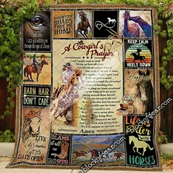 A Cowgirl’S Prayer Quilt and Home Decor