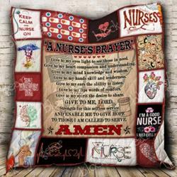 A Nurse Prayer Cl2100010Mdq Quilt Blanket and Home Decor