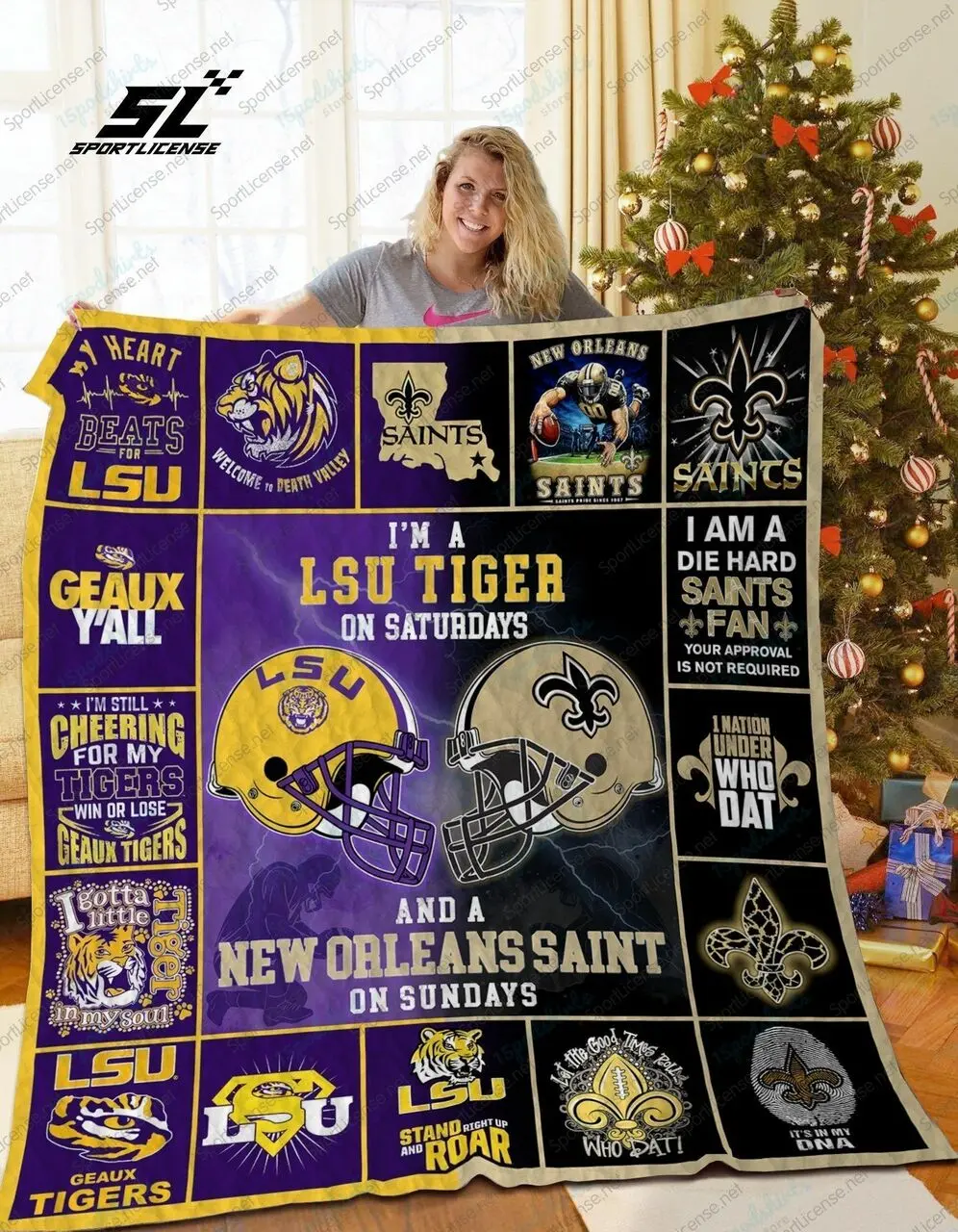 A Special Gift For Fans Bl Lsu Nos Quilt Blanket and Home Decor