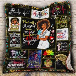 A Special Gift For Fans Ll - Black Nurse Quilt Blanket and Home Decor