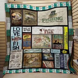A Special Gift For Fans Ll Fishing Quilt Blanket and Home Decor