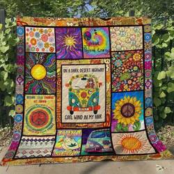 A Special Gift For Fans Ll Hippie Quilt Blanket and Home Decor