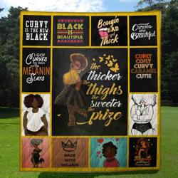A Special Gift For Fans Ll - Melanin Queen Quilt Blanket and Home Decor