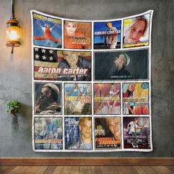Aaron Carter Album Covers Quilt Blanket and Home Decor