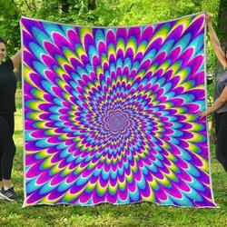 Abstract Dizzy Moving Optical Illusion Hur Quilt Bevrlh and Home Decor