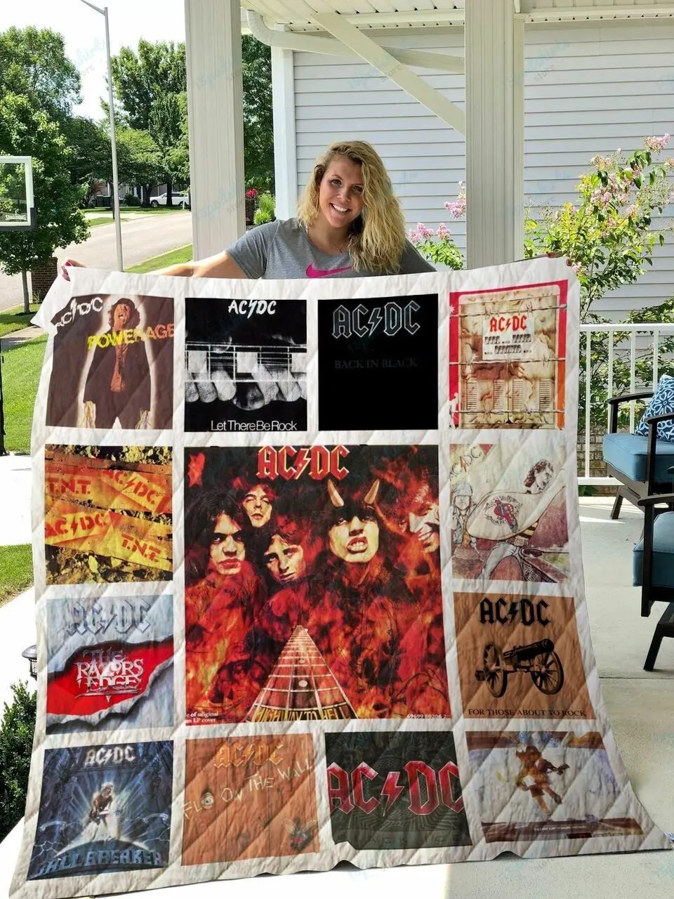 Ac Dc Albums Quilt Blanket and Home Decor