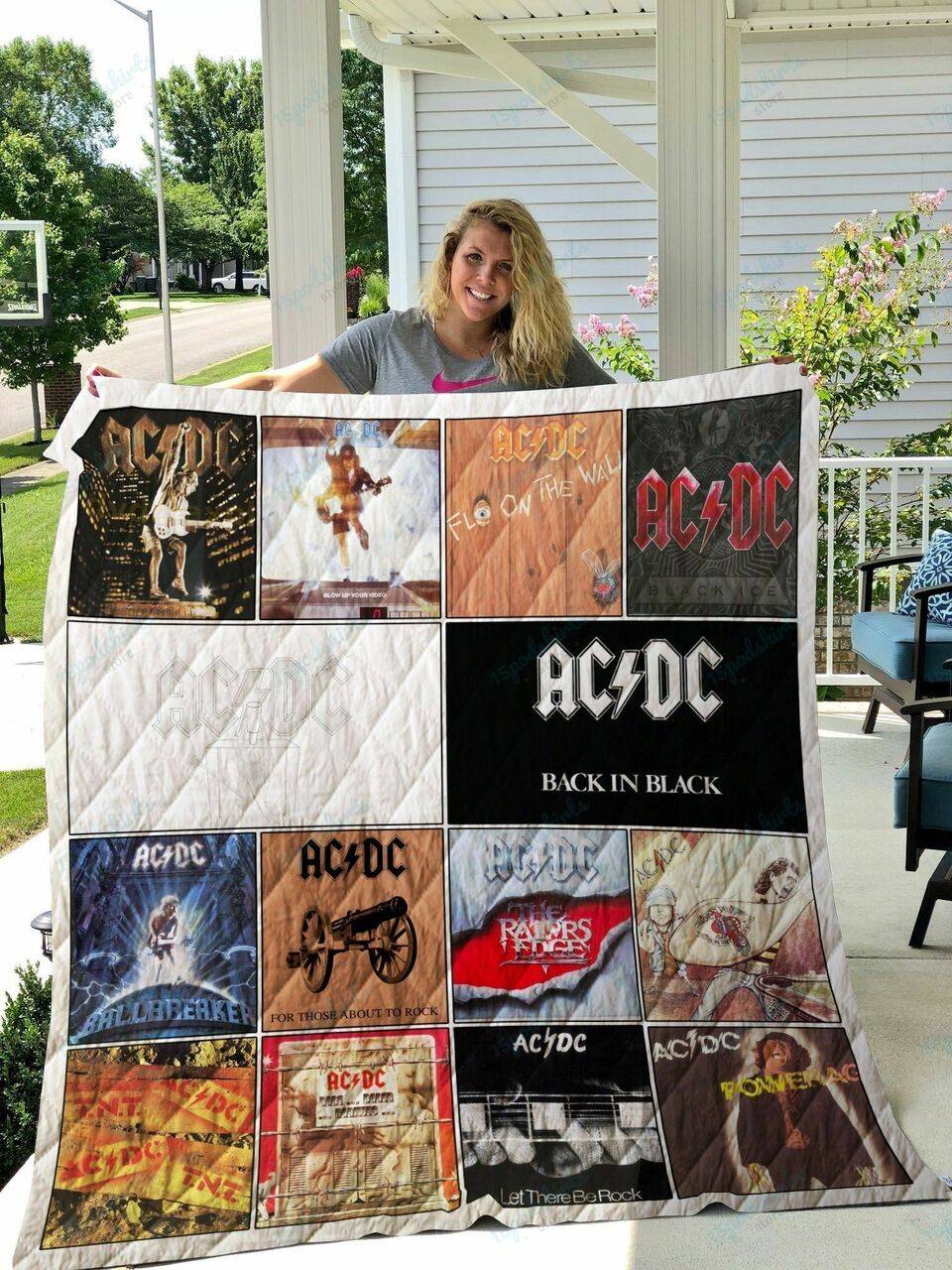 Ac Dc Band Albums Quilt Blanket and Home Decor