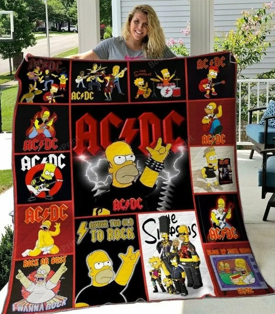 Ac Dc Quilt Blanket and Home Decor