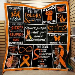 Adhd Ah Quilt Derqnd and Home Decor