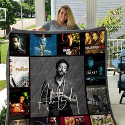 Adrien Brody Quilt Blanket 01 and Home Decor