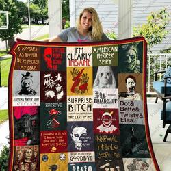 Adu American Horror Story Quilt Blanket Ver 28 and Home Decor