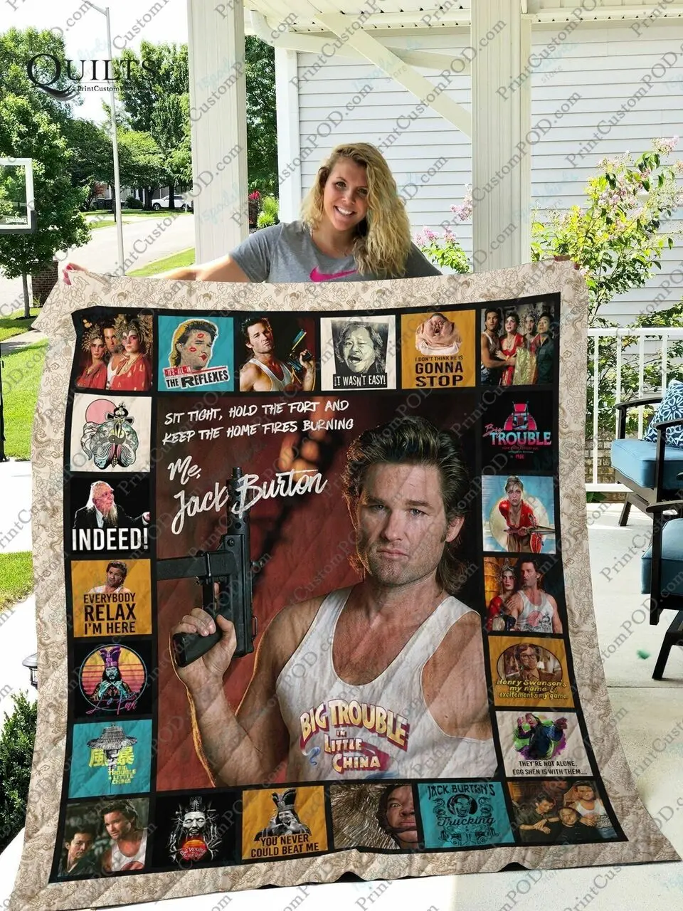 Adu Big Trouble In Little China Quilt Blanket Ver 1 and Home Decor