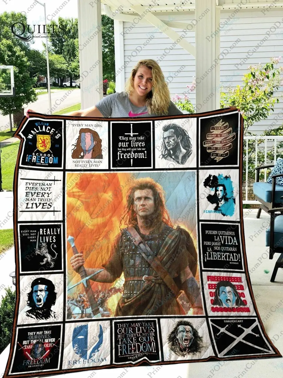 Adu Braveheart Quilt Blanket Ver 2 and Home Decor