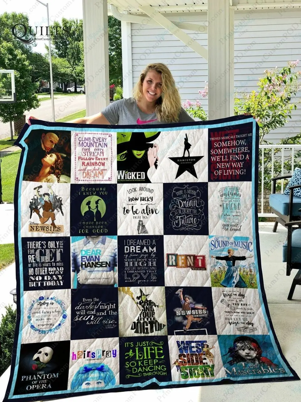Adu Broadway Musical Quilt Blanket Ver 1 and Home Decor