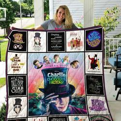Adu Charlie And The Chocolate Factory Quilt Blanket Ver 17 1 and Home Decor