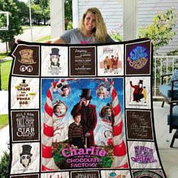 Adu Charlie And The Chocolate Factory Quilt Blanket Ver 17 2 and Home Decor
