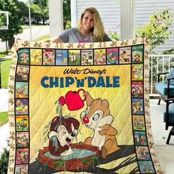 Adu Chip And Dale Quilt Blanket and Home Decor
