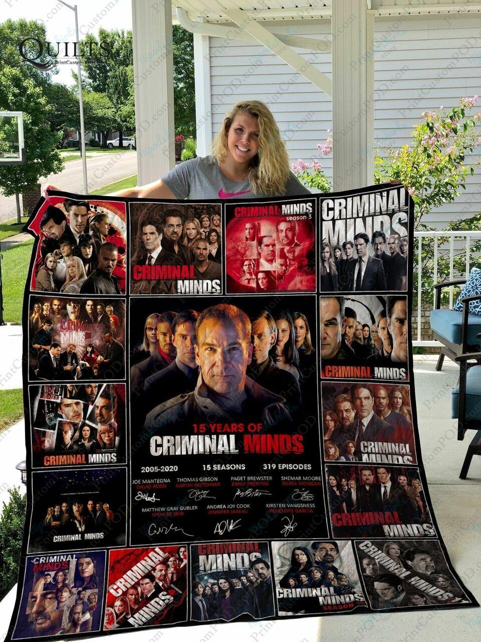 Adu Criminal Minds 15Th Quilt Blanket and Home Decor