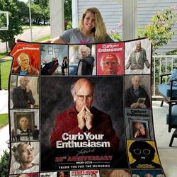 Adu Curb Your Enthusiasm 20Th Quilt Blanket Ver 2 and Home Decor