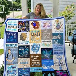 Adu Dear Evan Hansen Quilt Blanket Ver 28 and Home Decor