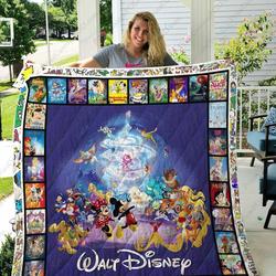 Adu Disney Poster Quilt Blanket Ver 4 and Home Decor